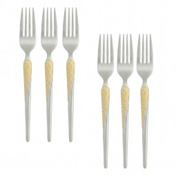 Stainless steel dinnerware set - 6 pieces - 2M1D200210