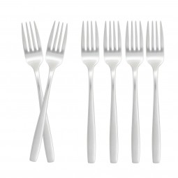 Stainless steel silver dinnerware set - 20 cm - 6 pieces - 2M1D200238 Stainless steel silver dinnerware set - 20 cm - 6 pieces - 2M1D200238