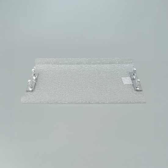 Rectangular acrylic serving tray with a unique design - 2S1C300351