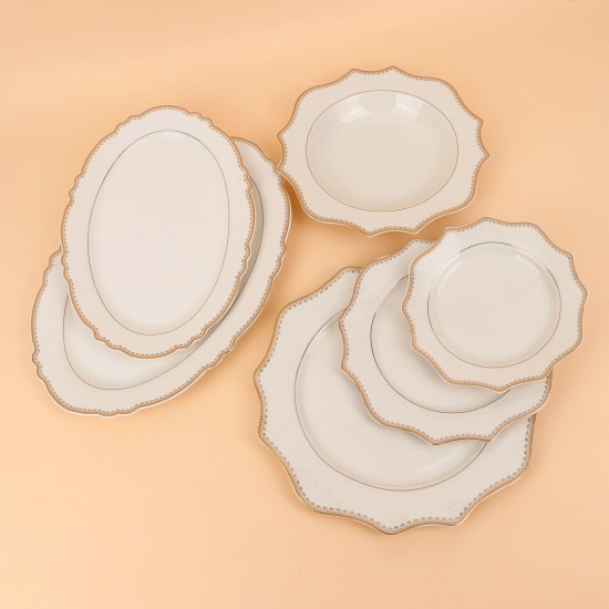 طقم سفرة الفخامة الكلاسيكية - 6 اشخاص - 63 قطعة - 2S1MM100254