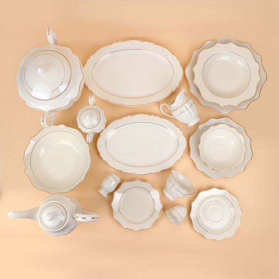 Classic Luxury Dinnerware Set - 6 Persons - 63 Pieces - 2S1MM100256