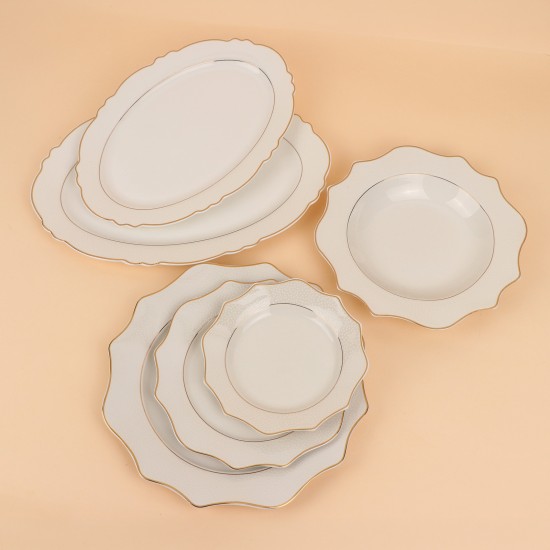 Classic Luxury Dinnerware Set - 6 Persons - 63 Pieces - 2S1MM100256