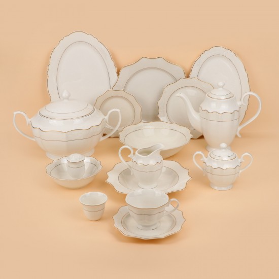 Classic Luxury Dinnerware Set - 6 Persons - 63 Pieces - 2S1MM100256