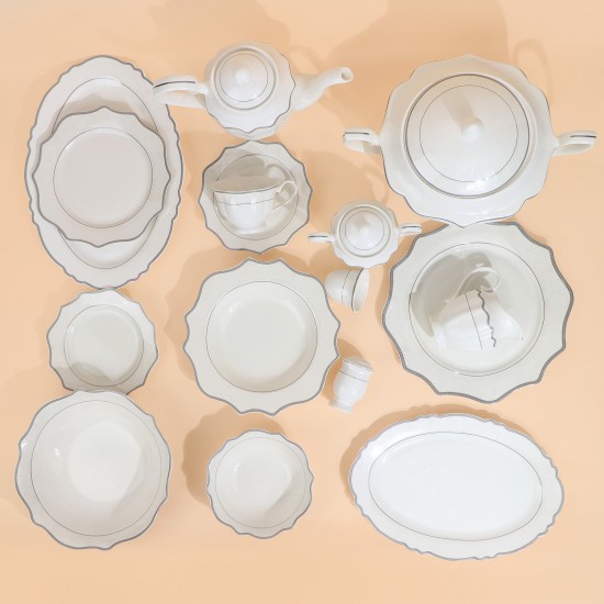 Classic Luxury Dinnerware Set - 6 Persons - 63 Pieces - 2S1MM100258