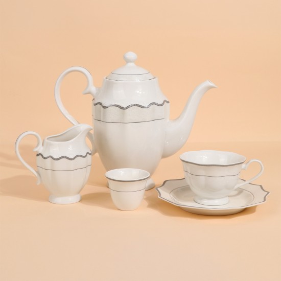 Classic Luxury Dinnerware Set - 6 Persons - 63 Pieces - 2S1MM100258