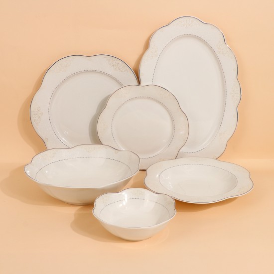 Luxury dinner set with an elegant design - 26 pieces - 2S1MM100340