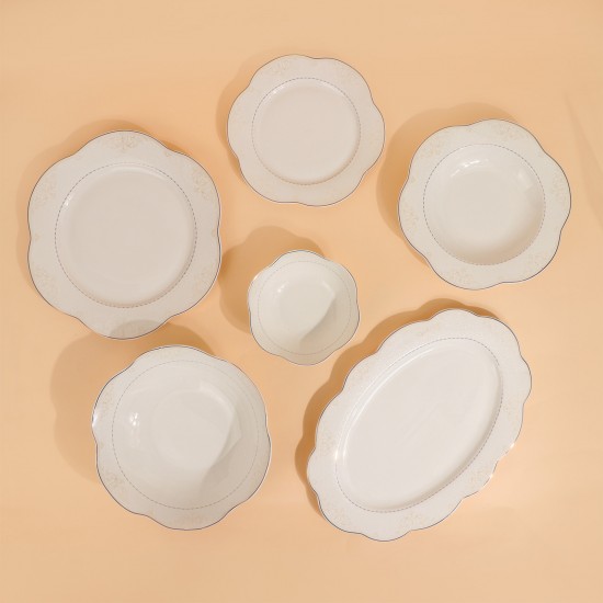 Luxury dinner set with an elegant design - 26 pieces - 2S1MM100340