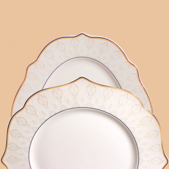 طقم عشاء فاخر  بتصميم أنيق- 26 قطعة-2S1MM100348