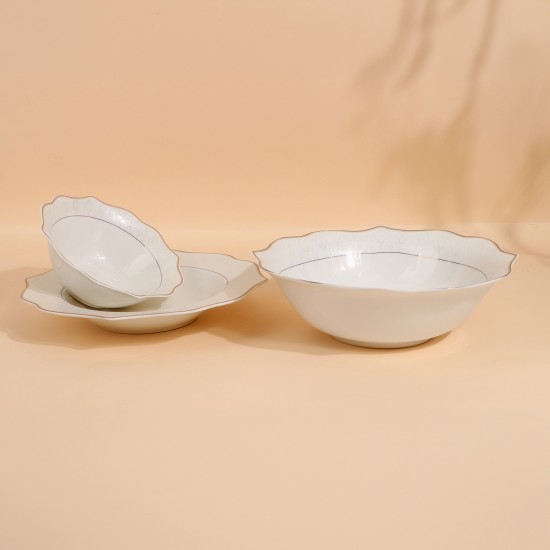 طقم عشاء فاخر  بتصميم أنيق- 26 قطعة-2S1MM100348