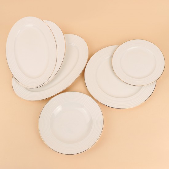 طقم مائدة فاخر 28 قطعة – تجربة ضيافة راقية - 2S1MM100547