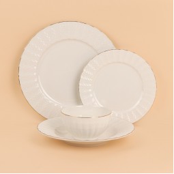 طقم مائدة فاخر 24 قطعة – تجربة ضيافة راقية - 2S1MM100548