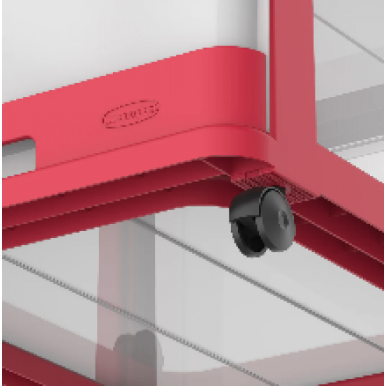 Dark red storage drawer, 5 floors Dark red storage drawer, 5 floors