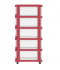 Dark red storage drawer, 5 floors Dark red storage drawer, 5 floors