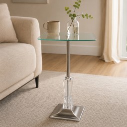 طاولة جانبية  بسطح زجاج  - 35× 57 سم - 2A2K400046