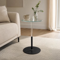 طاولة جانبية  بسطح زجاج  - 35× 53 سم - 2A2K400063