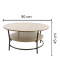 Beige wood round table set, 5 pieces Beige wood round table set, 5 pieces