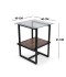 5-piece service table set with glass top 5-piece service table set with glass top