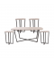 Beige wood table set 5 pieces Beige wood table set 5 pieces