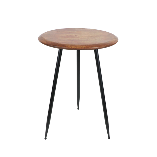 Single Wooden Serving Table with Metal Base - 2UU22-111 Single Wooden Serving Table with Metal Base - 2UU22-111