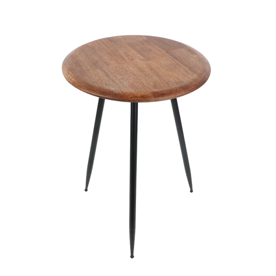Single Wooden Serving Table with Metal Base - 2UU22-111 Single Wooden Serving Table with Metal Base - 2UU22-111