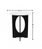 Single serving table, black and white wood - 2UU22-153 Single serving table, black and white wood - 2UU22-153
