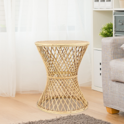 Single Bamboo Serving Table 54 x 45 cm - 2UU22-162