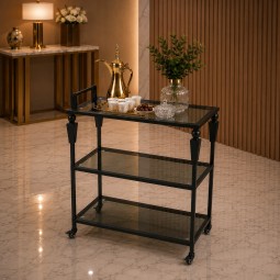 Metal serving cart - 80 x 40 x 90 cm - 2A2D500002 Metal serving cart - 80 x 40 x 90 cm - 2A2D500002
