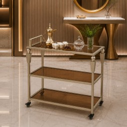 Metal serving cart - 80 x 40 x 90 cm - 2A2D500003 Metal serving cart - 80 x 40 x 90 cm - 2A2D500003