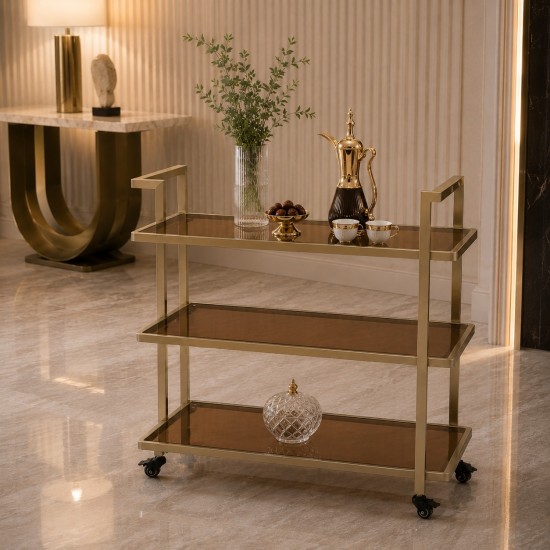 Metal serving cart - 80 x 40 x 85 cm - 2A2D500005