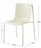 Fiber chair with beige iron legs, 80*50*45 cm Fiber chair with beige iron legs, 80*50*45 cm