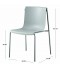 Fiber chair with gray iron legs, 80*50*45 cm Fiber chair with gray iron legs, 80*50*45 cm