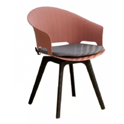 Modern pink fiber chair, 78*45*46 cm