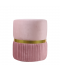 Light pink and dark pink fabric puff chair, 41*36 cm Light pink and dark pink fabric puff chair, 41*36 cm