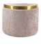 Puff chair with storage, two colors, gold belt, 34*28 cm