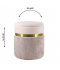 Puff chair with storage, two colors, gold belt, 34*28 cm