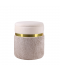 Puff chair with storage, two colors, gold belt, 34*28 cm