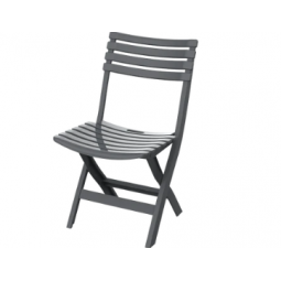 Dark gray folding chair