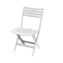 Dark white folding chair