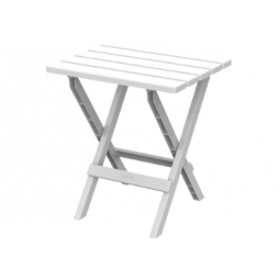 White folding table