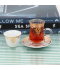 36-piece gold-colored coffee and tea cup set 36-piece gold-colored coffee and tea cup set