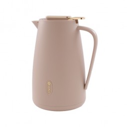 Shimizu Thermos, Dark Beige with Gold Line, 1.5L