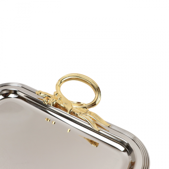 Elegant stainless steel tabasi set - silver and gold - 3 pieces Elegant stainless steel tabasi set - silver and gold - 3 pieces
