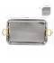 Elegant stainless steel tabasi set - silver and gold - 3 pieces Elegant stainless steel tabasi set - silver and gold - 3 pieces