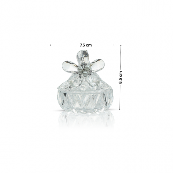 Elegant Glass Sugar Bowl - 2AA8-455 Elegant Glass Sugar Bowl - 2AA8-455