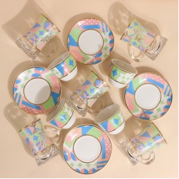 Uniquely designed 36-piece tea and coffee cup set - 2G1TT100023