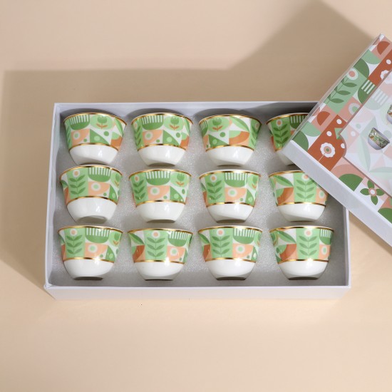 Uniquely designed 12-piece coffee cup set - 2G1TT500011