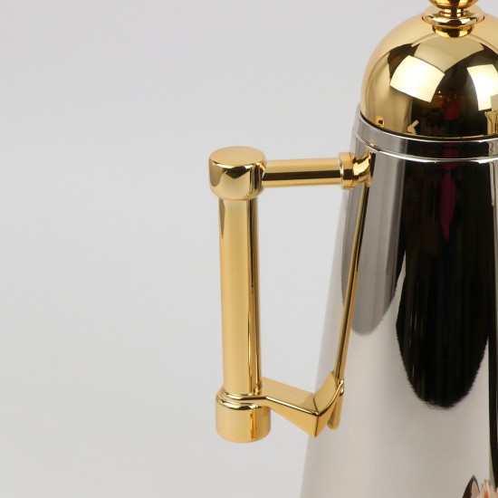 Gold and silver tea and coffee thermos set, 1 liter - 2GG1-B02-001