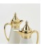Tulane Coffee Tea Thermos Set - 0.7L / 1L - White Golden Tulane Coffee Tea Thermos Set - 0.7L / 1L - White Golden