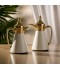 Tulane Coffee Tea Thermos Set - 0.7L / 1L - White Golden Tulane Coffee Tea Thermos Set - 0.7L / 1L - White Golden