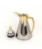 Tulane Coffee Tea Thermos Set - 0.7L / 1L - Golden Silver